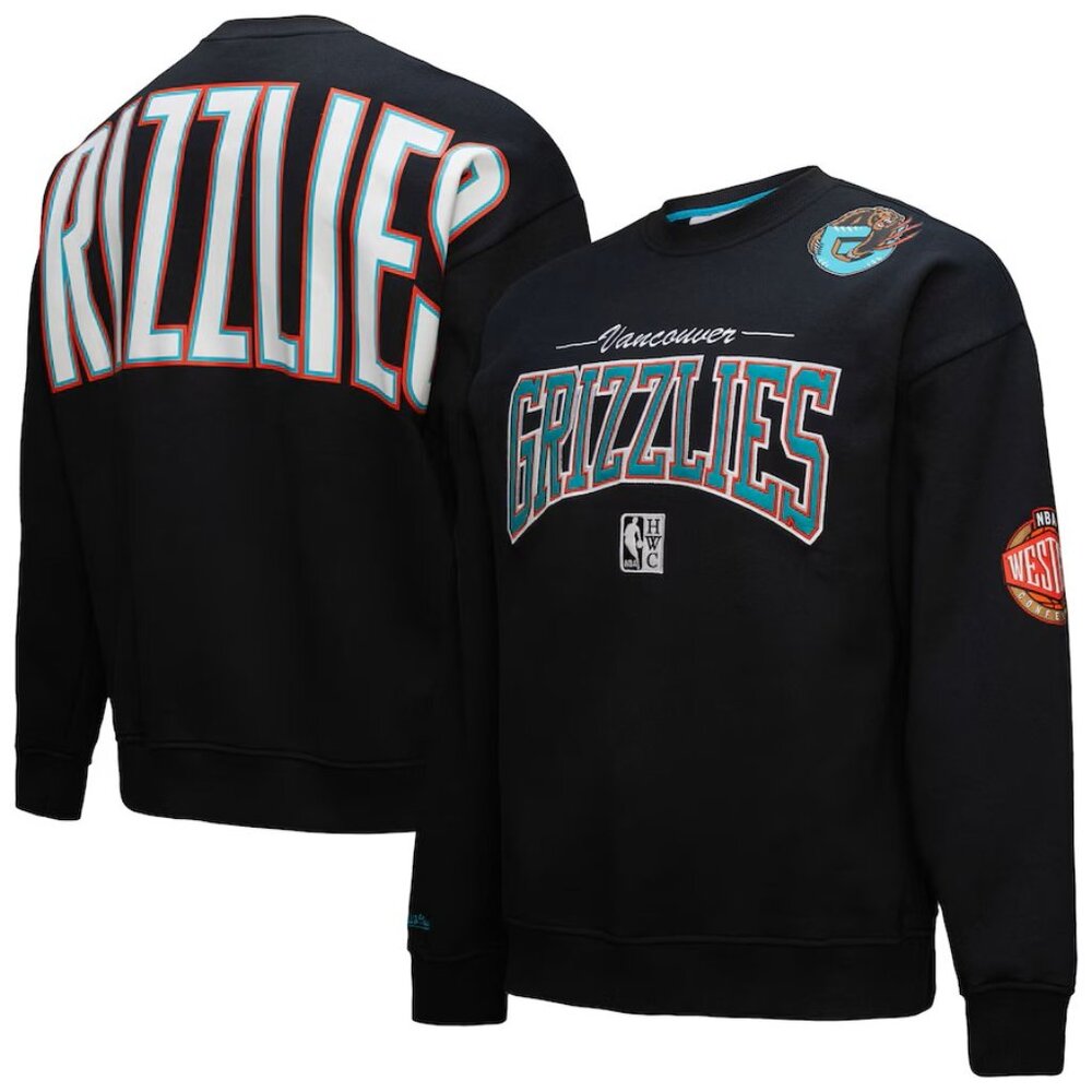 Mitchell & Ness Vancouver Grizzlies There & Back 2.0 Vintage Crew NWT M